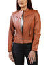 Women Noda-3 Real Leather Biker Lambskin Jacket Style - 970