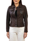 Women Noda Real Snuff Lambskin Leather Jacket Style - 968