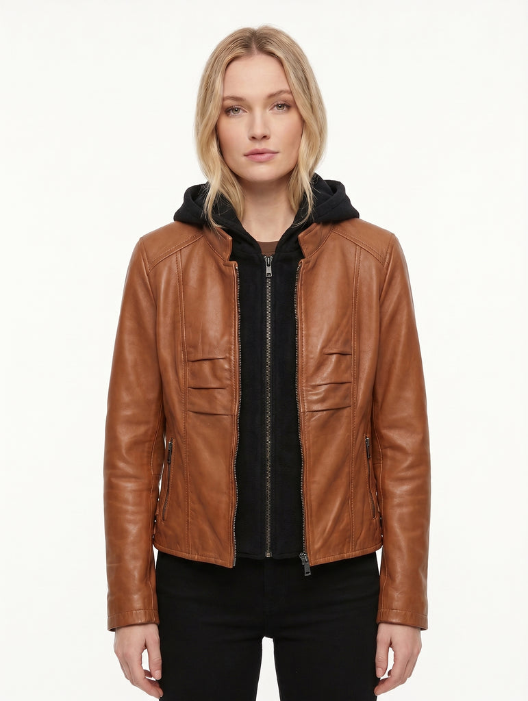 Women Resident Evil 9 Grace Ashcroft Real Leather Jacket Style -1200