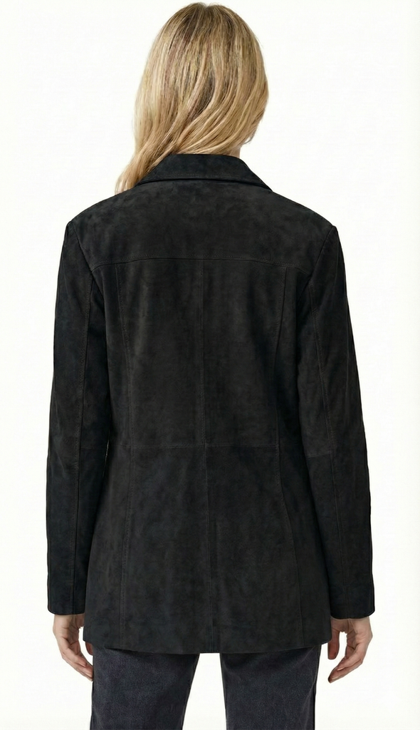 Women Victoria Oversize Coat Blazer Suede Leather - Premium luxury with style - 1062