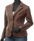 Brown Leather Blazer