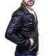 Men Negan Walking Dead Brando Biker Leather Jacket Style - 277
