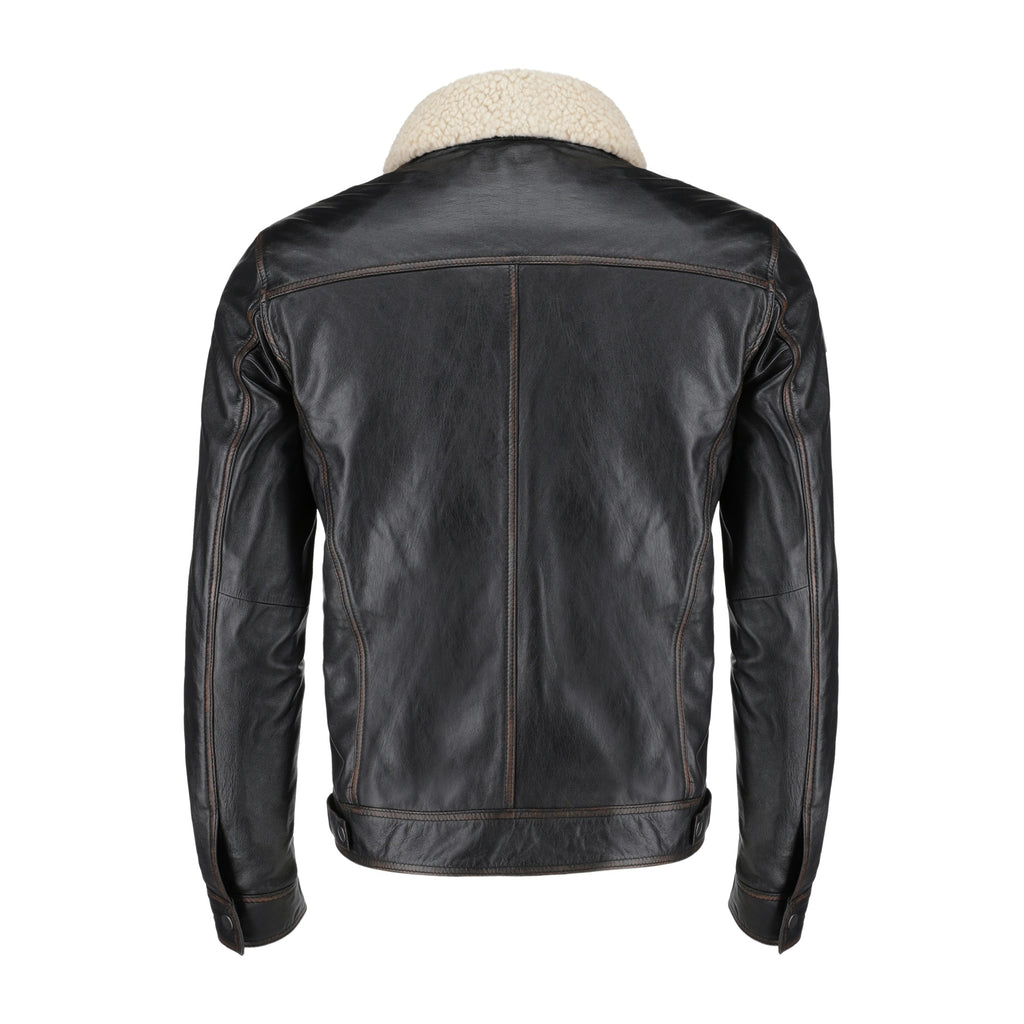 Men Tuker Real Leather Jacket Style - 881