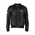 Aviator Bomber Fur Collar Leather Jacket