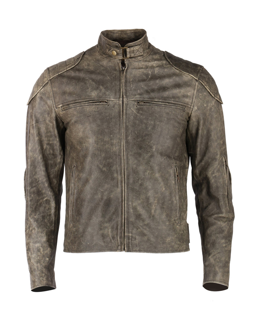 Men Hooligan Cracker Real Leather Jacket Style - 294