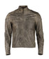 Men Hooligan Cracker Real Leather Jacket Style - 294