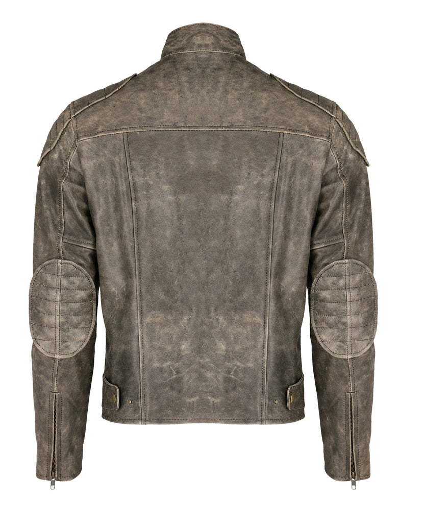 Men Hooligan Cracker Real Leather Jacket Style - 294