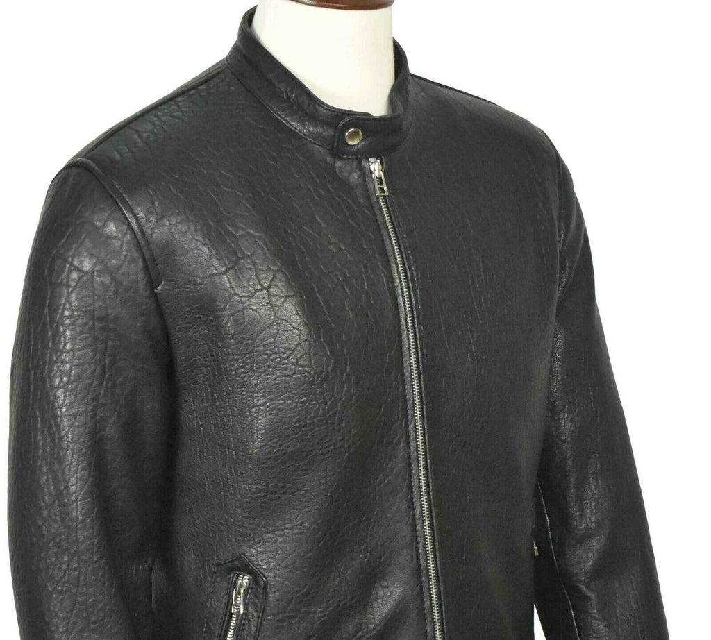 Men Alex Biker cafe racer Black Real Leather Jacket Style - 777