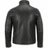 Men Rivet Distress Black Real Leather Biker Jacket Style - 165