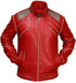 Men Red MJ Beat It Leather Jacket Style - 20