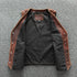 Tan Brown Biker Leather Vest