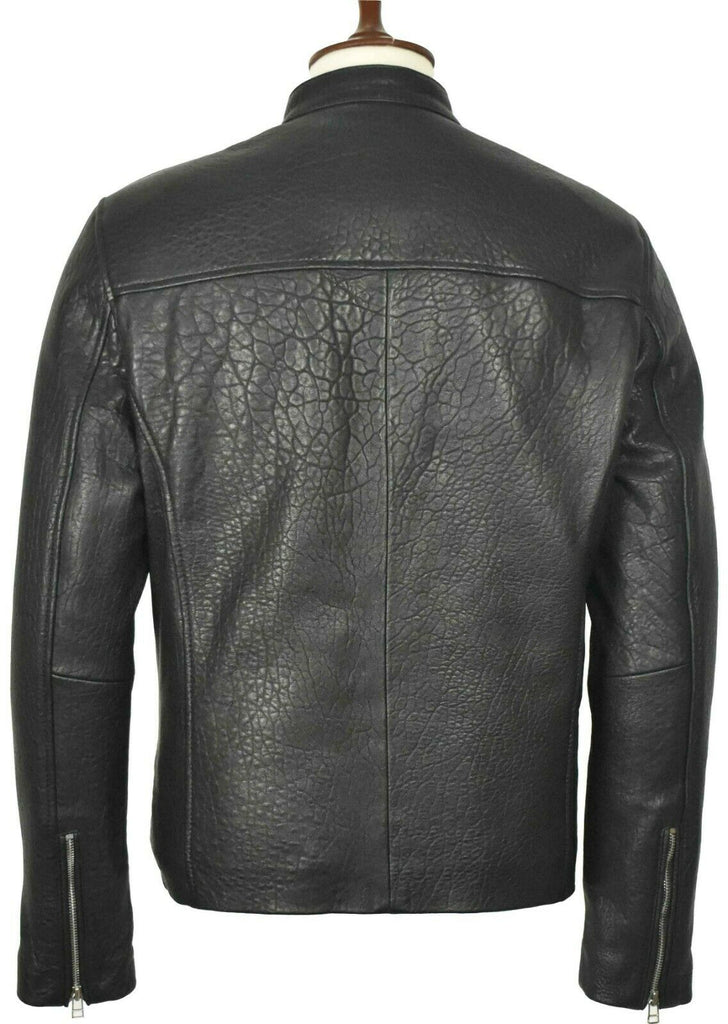 Men Alex Biker cafe racer Black Real Leather Jacket Style - 777