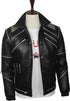 Men Black "MJ Beat It" Leather Jacket Style - 20