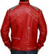Men Red MJ Beat It Leather Jacket Style - 20