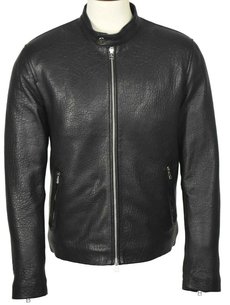 Men Alex Biker cafe racer Black Real Leather Jacket Style - 777