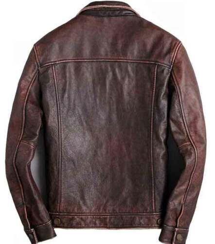 Trucker Brown Vintage Leather Jacket