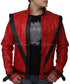 Michael Jackson Thriller Real Red Leather Jacket